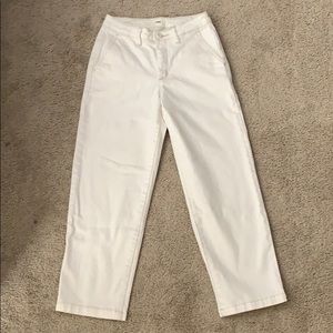 Vans all white skater pants